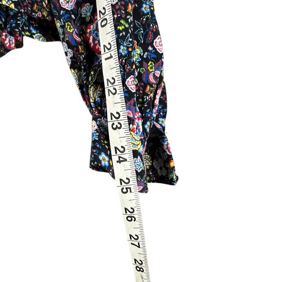 Frame One Shoulder Top Womens M Coastal Blue Multicolor Floral Boho Chic ASO - Picture 11 of 14